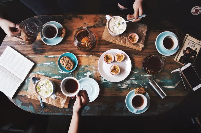 Foto. Kaffeepause.