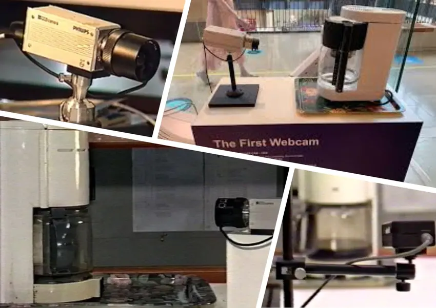 Foto. Die erste Webcam der Welt hat eine Kaffeekanne an der Universität Cambridge fotografiert.