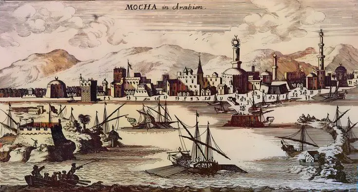 Der jemenitische Hafen von Moha.